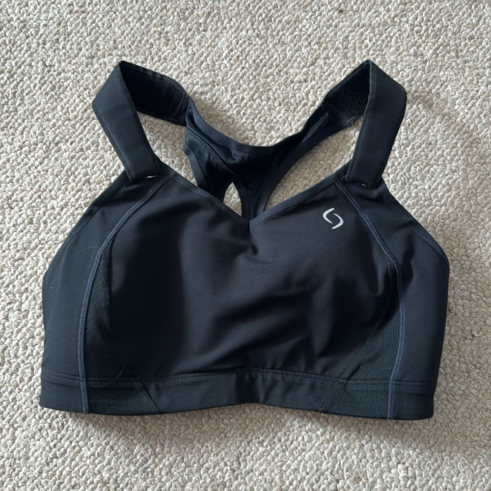 Brooks Juno Sports Bra, 36D, Black